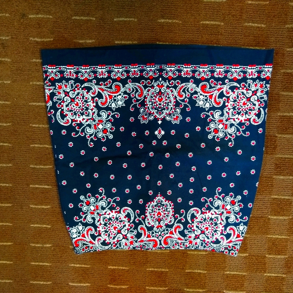 Talbot's red, white and blue mini skirt